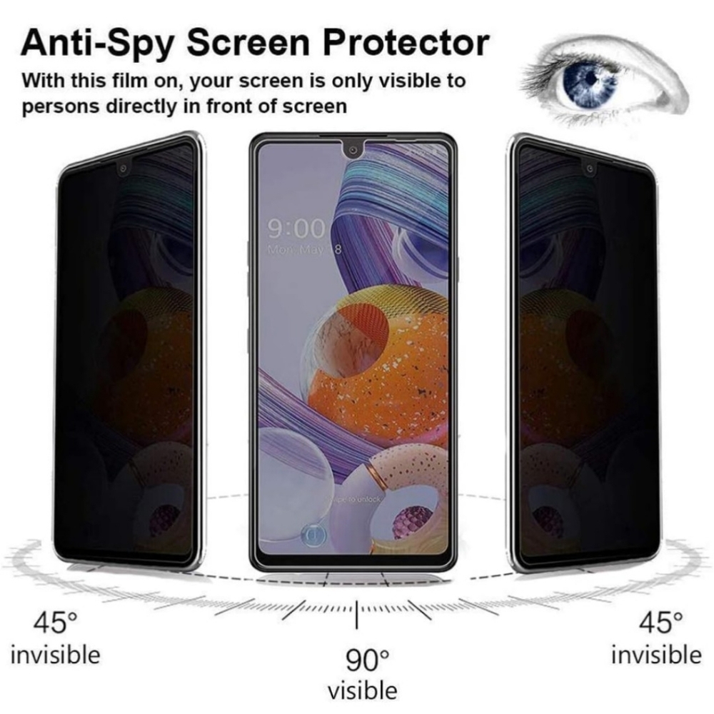 2 LG Stylo 6 Anti-Spy Screen Protectors